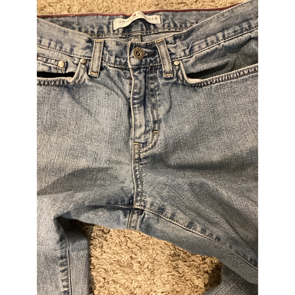 Tommy Hilfiger Women Jeans Light Wash Straight Leg Size 4 - Picture 4 of 6